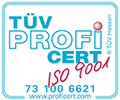 TÜV PROFI CERT ISO 9001