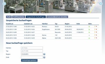 Screenshot: Benachrichtigungsfunktion